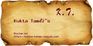 Kukta Tamás névjegykártya
